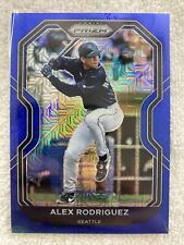 Alex Rodriguez 2021 Panini Prizm #195 Blue Wave Mojo /199 Yankees SP Parallel