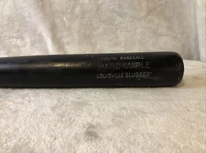 Louisville Slugger Wood Baseball Bat 101111 Hard Maple Black 30” Youth Baseball - Picture 1 of 10