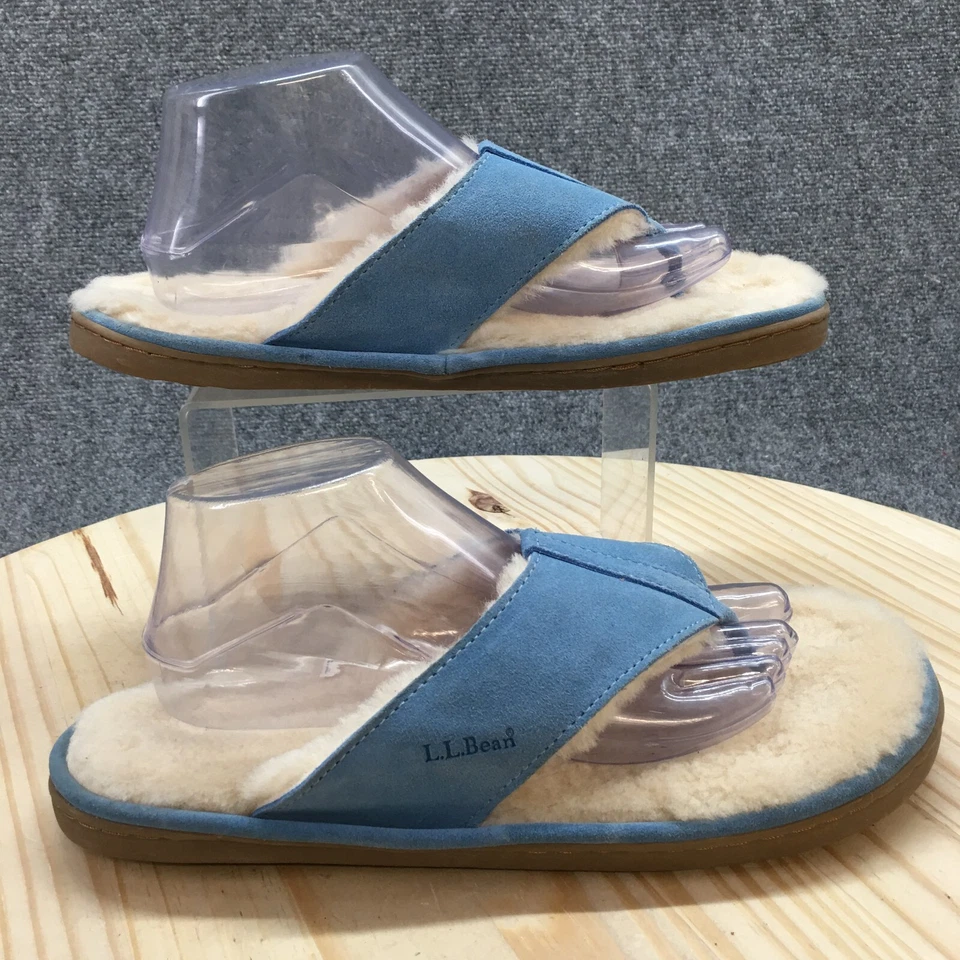 L.L. Sandalia Bean para mujer 11M azul malvada buena sin cordones informal gamuza de oveja Foto 1 de 4