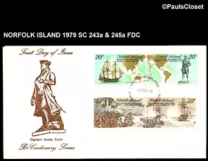AUSTRALIA NORFOLK ISLAND 1979 SC 243a 245a CAPTAIN COOK - Picture 1 of 1