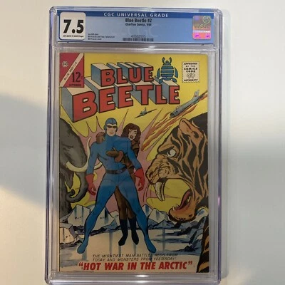 Charlton BLUE BEETLE No. #2 (1964) CGC 7.5 OW/W Pages VF- - Image 1 of 3