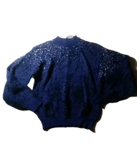 Gas jeans mens 100%authentic LS size XS Cashmere Sweater Multicolor Blue - Picture 1 of 5