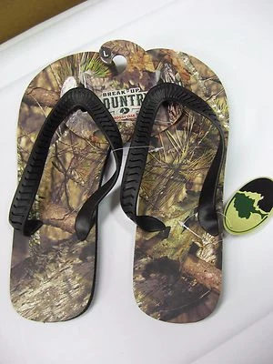 Men's Mossy Oak Camo Break-Up Country Flip Flops / Choose Size / SML MED LG XLG - Image 1 of 4