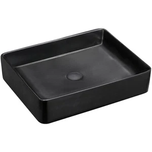 Fienza Ceramic Above Counter Basin Black 0 Tap Hole 510 x 405 Luciana RB2178B - Picture 1 of 3