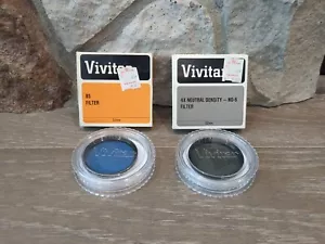 Set of 2 Vintage 55mm: Vivitar 85 Filter & 4X Neutral Density ND-6 Filter - Picture 1 of 3