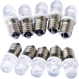 10pcs E10 Screw DC12V Warm White Spot Led Bulb Light (DC12V, Warm White) - Picture 1 of 11