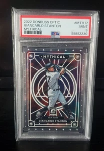 2022 Donruss Optic MTH-17 Giancarlo Stanton Mysthical PSA 9 - Picture 1 of 2