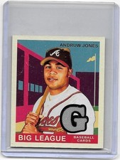 ANDRUW JONES 2007 UPPER DECK GOUDEY BASEBALL MINI GAME USED JERSEY