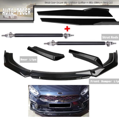 Parachoques delantero alerón labial divisor faldón lateral cuerpo labio trasero para Kia Forte Foto 1 de 4