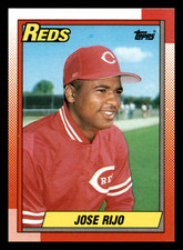 1990 Topps Jose Rijo  Cincinnati Reds #627 Centered Mint Baseball Card