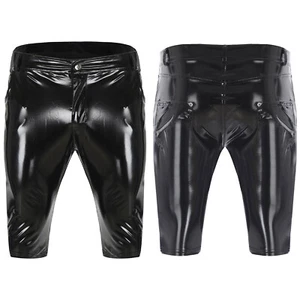 Mens Short Pants Casual Shorts Zipper Boxer Pockets Clubwear Lingerie Bottoms - Picture 1 of 19