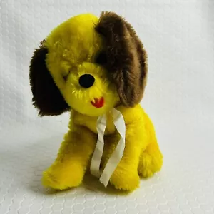 Dakin VTG 1974 Yellow Plush Puppy Dog Floppy Ears Stuffed Animal Toy - Picture 1 of 9