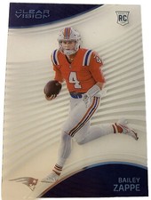 2022 Panini Chronicles Clear Vision Bailey Zappe #10 New England ROOKIE Card!