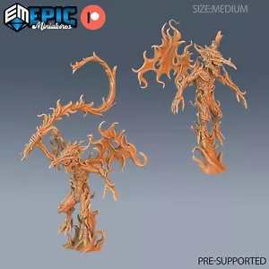 Fire Mephit Demon Dungeons and Dragons Miniature D&D, Fantasy Evil Monster 28mm - Picture 1 of 6