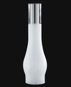 3" X 12" FROSTED GLASS KEROSENE OIL LAMP CHIMNEY FOR #2 BURNERS NEW 66330J - Picture 1 of 2