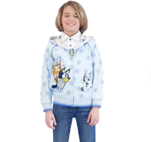 Hoodie zip up Bluey boys girls NWT 5t 6t - Picture 1 of 6