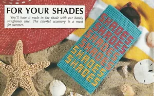 Funda para gafas de sol - 3-7/8""w x 6-7/8""h - 7 unidades - patrón de lona de plástico SOLAMENTE - Imagen 1 de 2