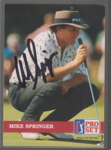 1992 Pro Set signiert Mike Springer - Bild 1 von 1
