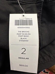 Pantalone "Chico's" The Brooke Basic nero taglia 2 regular 19,99€ nuovo con etichette - Foto 1 di 6