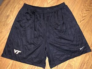 New Nike Virginia Tech Hokies Mens Black Mesh Shorts 3XL