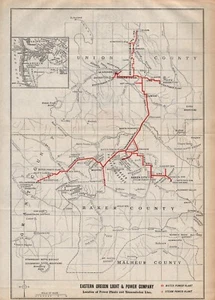Antike Cleveland Railway Company Karte Eisenbahnkarte der Linien 2375 von 1912 - Bild 1 von 3