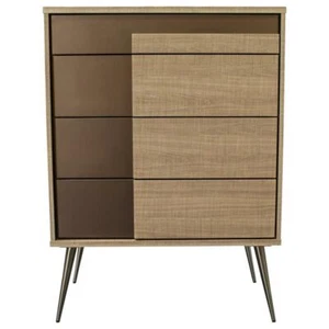 Best Master 4-Drawer Engineered Wood Bedroom Chest in Taupe Bronze - Picture 1 of 3