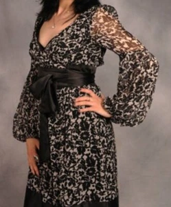 DVF DIANE VON FURSTENBERG Kleid Dress 100% Seide Mehrfarbig Gr.6 36/38 Elegant - Bild 1 von 9