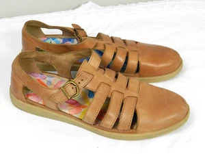 Born Shoes Womens 9 M Loafers Light Brown Leather Buckle Flats - Picture 1 of 7