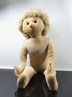 Vintage große Puppe Empathiepuppe Therapiepuppe aus Jute / Rupfen - empathy doll