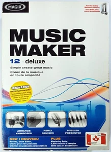 MAGIX Music Maker 12 Deluxe (PC DVD-ROM, 2007) • COMPLETE/CIB, GOOD, TESTED - Picture 1 of 16