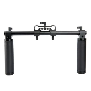 NICEYRIG Leather Handle Grip with 15mm Rod Clamp for DSLR Camera Shoulder Rig - Picture 1 of 9