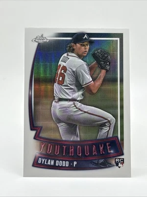 2023 Topps Chrome Dylan Dodd Youthquake RC #YQ-62 Braves - Image 1 of 2