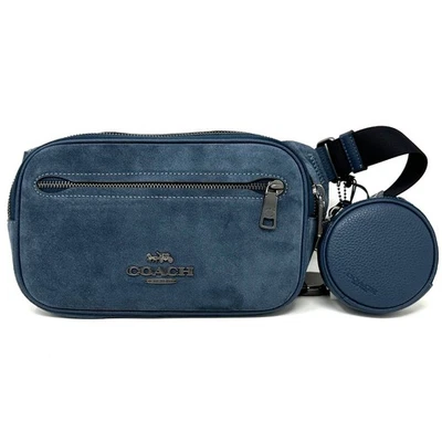 Bolso Cinturón Coach Elias Denim Azul Gamuza Cuero CL946 Foto 1 de 4