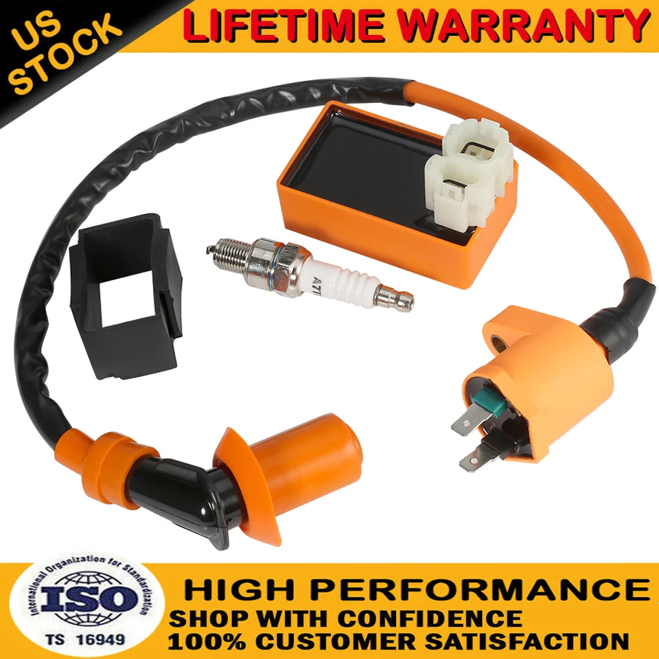 Bobina de encendido Performance Racing bujía caja CDI GY6 50cc 125cc/150cc scooter Foto 1 de 4