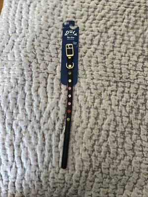 Youly The Diva Dog Collar 8-10 Inches Xs Xxs Black Colored Gems  - Image 1 of 4