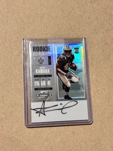 2017 Panini Contenders Optic Alvin Kamara Rookie Ticket Prizm Auto - Picture 1 of 2
