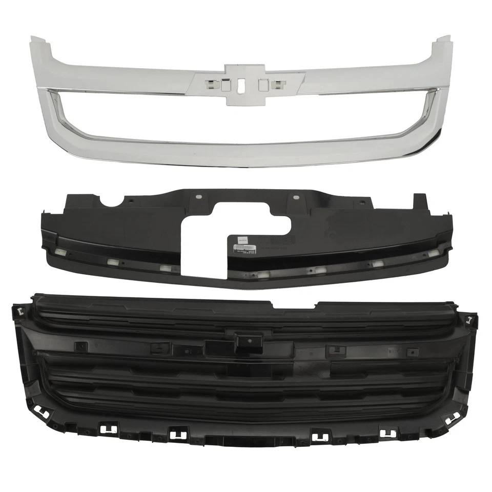 Rejilla delantera Chevrolet City Express 2015-2018 OEM NUEVA con cromo envolvente 19317813 Foto 1 de 3