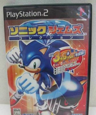 PS2 SONIC GEMS COLLECTION GOOD CONDITION WITH ALL REG CARDS JPN IMPORT  - Image 1 of 4