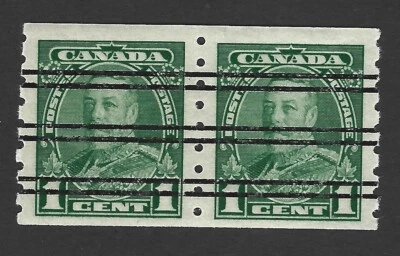 Canada 1935 #228 King George V Pictorial Coil Pair - Fine MNH - Image 1 of 2