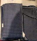 Set Of Twelve Blue Checkered Napkins From The 1990’s
