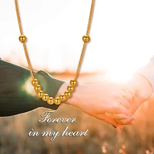 Kette Pure Gold Au 750 Perlenkette 18K mit Zertifikat Real Gold Schmuck Geschenk - Bild 1 von 9