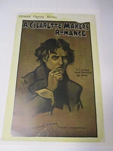Póster vintage de romance para fabricante de cigarrillos del teatro inglés GaslightNY1968 - Imagen 1 de 2