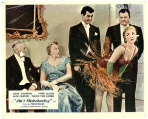 Aint Misbehavin original 8x10 lobby card Piper Laurie bends over Rory Calhoun
