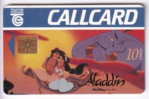 DISNEY TELECARTE / PHONECARD .. IRLANDE 10U ALADDIN PRINCESSE GENIE CHIP/PUCE - Picture 1 of 1