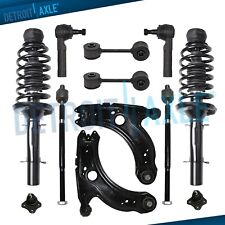 12pc Front Strut Lower Control Arm Tie Rod Sway Bar for Vw Beetle Golf Jetta