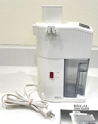 Regal Electric Juice Maker Model #K7800 Preowned and Tested Orig. Instructions Foto 1 de 4