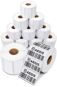 Aegis Adhesives - 2 ¼” X ¾” Direct Thermal Labels for Barcodes, Address, Perf... - Picture 1 of 4