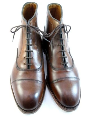 Botas de vestir Allen Edmonds "PARK AVENUE" de cuero con puntera y puntera 8,5 EE chile (414N) Foto 1 de 4