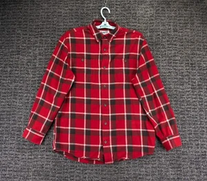Duluth Trading Hemd Herren Medium rot kariert Flanell Relaxed Outdoor Cabincore - Bild 1 von 12