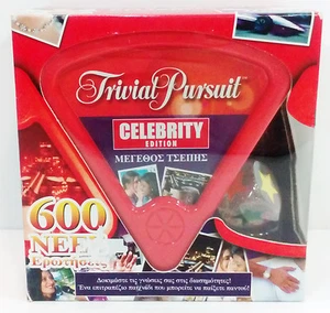 2004 GRIECHISCHES BRETTSPIEL HASBRO TRIVIAL VERFOLGUNG CELEBRITY EDITION TASCHENFORMAT NEU - Bild 1 von 6